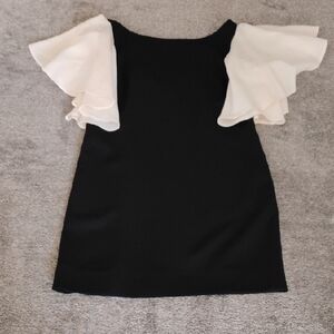 Foley + Corinna Angel Wing Sleeve Dress